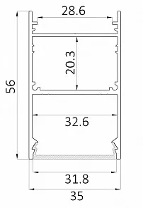 Накладной светильник 6063 LINE 3556 0412631
