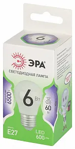 Лампа светодиодная Эра Green Line E27 6Вт 6500K LED P45-6W-865-E27 GL