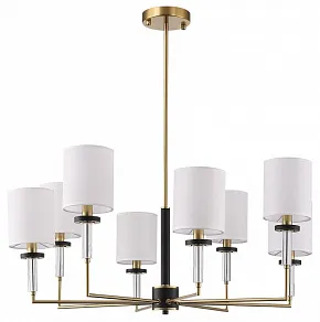 Люстра на штанге ST-Luce BLACK+BRASS SL1404.303.08