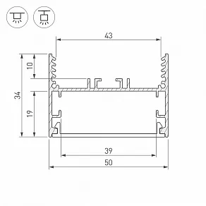 Профиль универсальный Arlight SL-LINE 29040