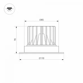 Встраиваемый светильник Arlight ATLAS 037056(1)