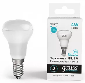 Лампа светодиодная Gauss R39 E14 4Вт 4100K 63124