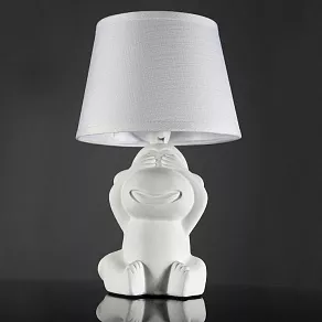 Настольная лампа декоративная Escada Monkey 10176/T White
