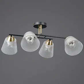 Люстра на штанге ILLUMICO IL0845 IL0845-4CSQ-25BKAB ELITE