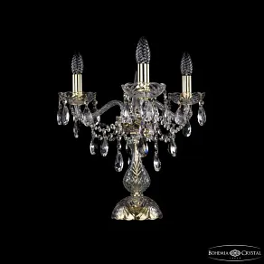 Настольная лампа декоративная Bohemia Ivele Crystal 1415 1415L/3/141-39 G