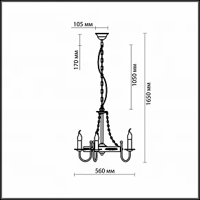 Подвесная люстра Odeon Light Dario 2528/6