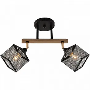 Светильник на штанге Reluce 01591 01591-3.3-02B BK+FGD+WOOD