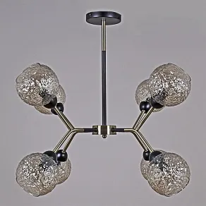 Люстра на штанге ILLUMICO  IL0268-8PSQ-79 BK AB