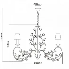 Подвесная люстра Chiaro Сицилия 5 282011905