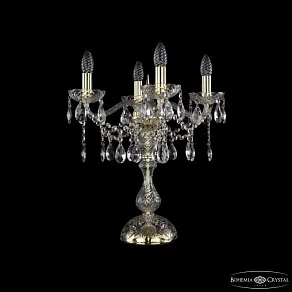 Настольная лампа декоративная Bohemia Ivele Crystal 1413 1413L/4/141-47 G
