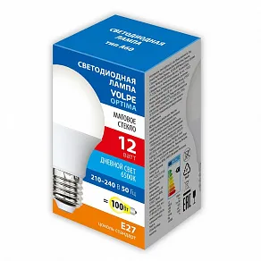 Лампа светодиодная Volpe  E27 12Вт 6500K UL-00008778