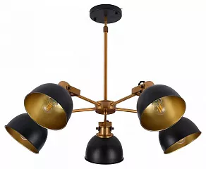 Люстра на штанге LUMINA DECO Belmonti LDP D017-5 BK
