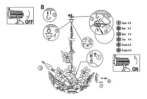 Подвесная люстра Globo Rainbow 51530-3H