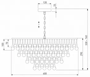 Подвесная люстра Bogate's Gutta 476/8