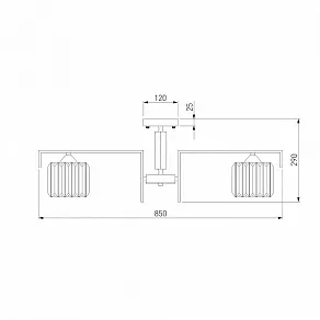 Люстра на штанге Eurosvet April 10126/8 хром/прозрачный хрусталь Strotskis Smart