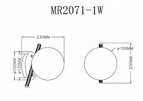 Бра MyFar Francis MR2071-1W