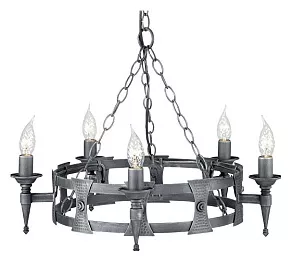 Подвесная люстра Elstead Lighting Saxon SAX5-BLK-SIL