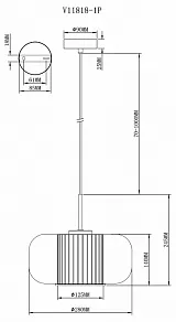 Подвесной светильник Moderli Ember V11818-1P