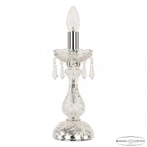 Настольная лампа декоративная Bohemia Ivele Crystal 104 104L/1-27 Ni