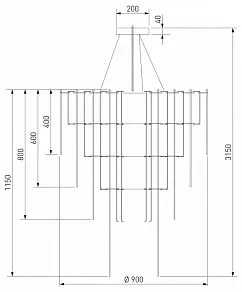 Подвесная люстра Bogate's Queen 91101 LED
