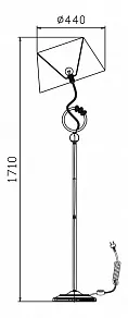Торшер Maytoni Alicia ARM014-22-G