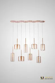 Подвесная люстра AM-Group AM355 AM355-8AMBER