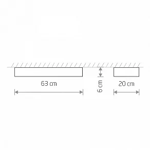 Накладной светильник Nowodvorski Soft Ceiling Led 60x20 7538