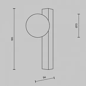 Бра Maytoni Yora MOD464WL-L3BS3K