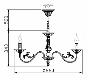 Подвесная люстра Maytoni Classic 14 ARM565-07-R