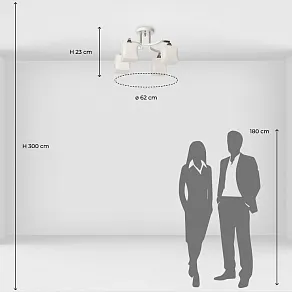 Люстра на штанге De City Тетро 27 673018004