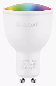 Лампа светодиодная с управлением через Wi-Fi Zetton Smart Wi-Fi Bulb GU10 5Вт 6500K ZTSHLBRGBGU101RU