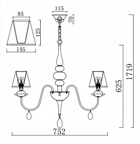 Подвесная люстра Freya Eliza FR5756-PL-06-W
