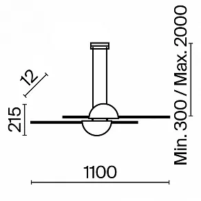 Подвесной светильник Maytoni Skyline MOD179PL-L26BS4K
