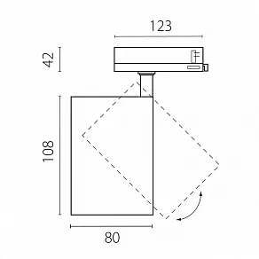 Светильник на штанге Lightstar Alta Base A5336QT15G