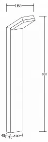 Наземный низкий светильник Maytoni Paso O595FL-L12B3K