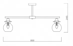 Люстра на штанге Freya Circle FR5183PL-08G