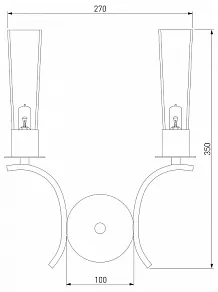 Бра Eurosvet Rosher 60141/2 хром