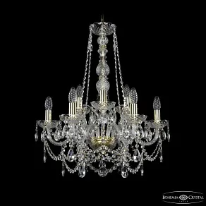 Подвесная люстра Bohemia Ivele Crystal 1411 1411/6+3/195/h-66 G
