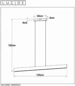 Подвесной светильник Lucide Sytze 48450/32/72