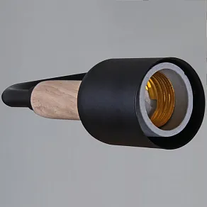Люстра на штанге Reluce 99960 99960-0.3-04 BK+WOOD