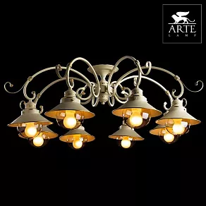 Потолочная люстра Arte Lamp Grazioso A4577PL-8WG
