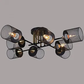 Люстра на штанге Reluce  38460-0.3-08 BK+COPPER