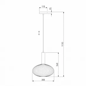 Подвесной светильник Eurosvet Bravo 50183/1 дымчатый
