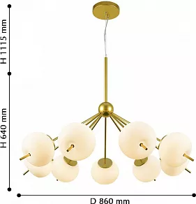 Подвесная люстра Favourite Bacca 2643-9P