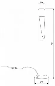 Наземный высокий светильник Elektrostandard Recess 35177/F