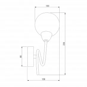 Бра Eurosvet Whitney 30133/1 хром