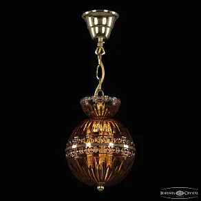 Подвесная люстра Bohemia Ivele Crystal 5480 5480/17 G Amber/M-1G