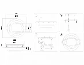 Потолочная люстра Ambrella Light FA FA8522