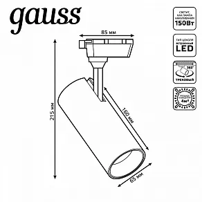 Светильник на штанге Gauss Track Light TR062