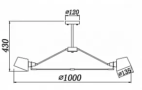 Люстра на штанге Freya Abigail FR5038-CL-06-W